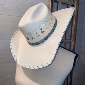 Charlie One seed bead cowgirl hat
